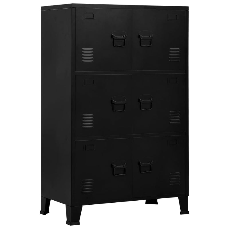vidaXL Industrial Storage Chest Anthracite 75x40x115 cm Metal