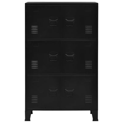 vidaXL Industrial Storage Chest Anthracite 75x40x115 cm Metal