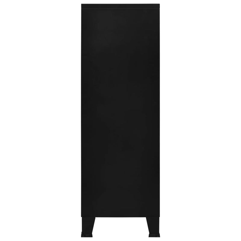 vidaXL Industrial Storage Chest Anthracite 75x40x115 cm Metal