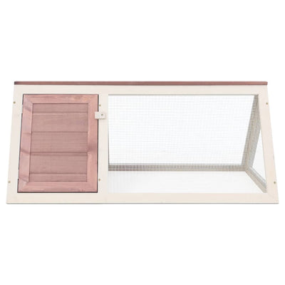 vidaXL Animal Rabbit Cage Grey Wood