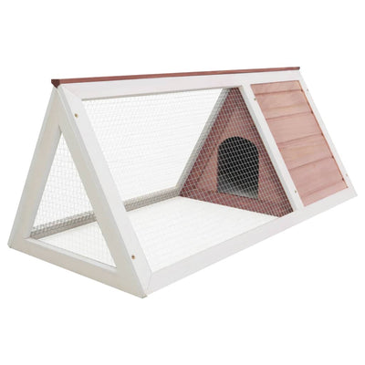 vidaXL Animal Rabbit Cage Grey Wood