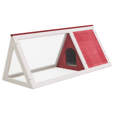 vidaXL Animal Rabbit Cage Grey Wood