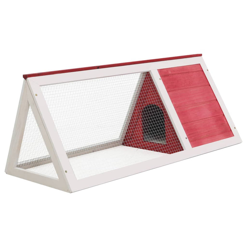 vidaXL Animal Rabbit Cage Grey Wood