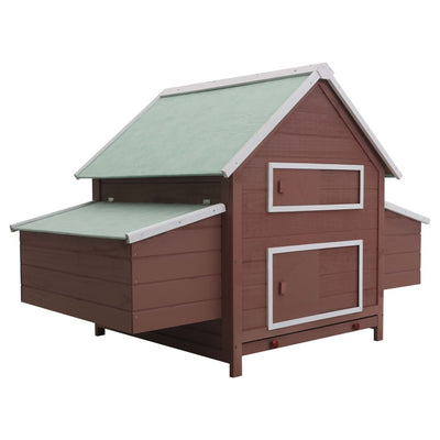 vidaXL Chicken Coop Red 157x97x110 cm Wood