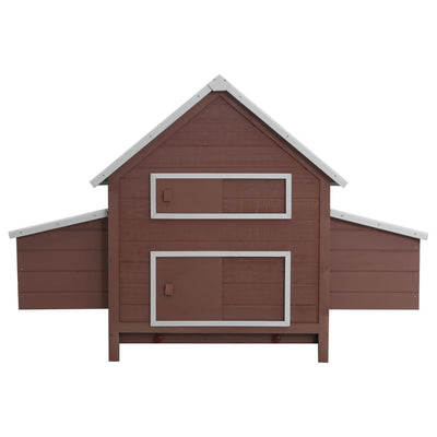 vidaXL Chicken Coop Red 157x97x110 cm Wood