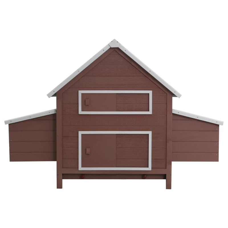 vidaXL Chicken Coop Red 157x97x110 cm Wood