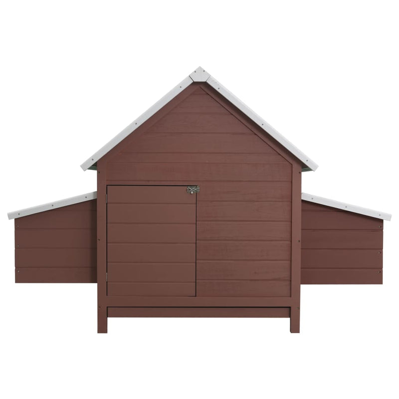 vidaXL Chicken Coop Red 157x97x110 cm Wood