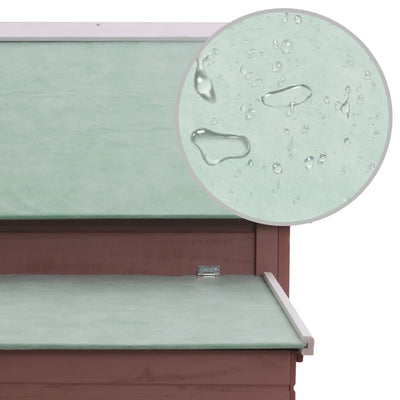 vidaXL Chicken Coop Red 157x97x110 cm Wood