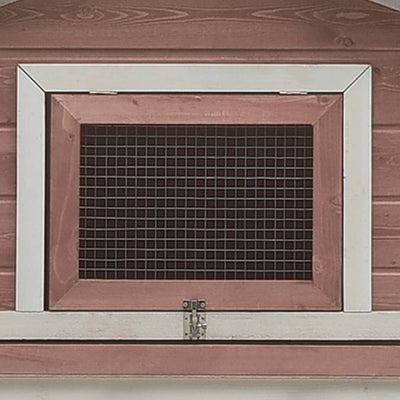 vidaXL Rabbit Hutch Mocha 310x70x87 cm Solid Pine & Fir Wood