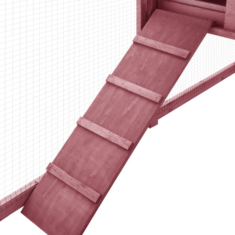 vidaXL Outdoor Rabbit Hutch with Run Grey and White Solid Fir Wood