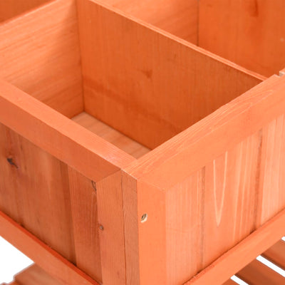 vidaXL Herb Planter 80x60x80 cm Solid Firwood