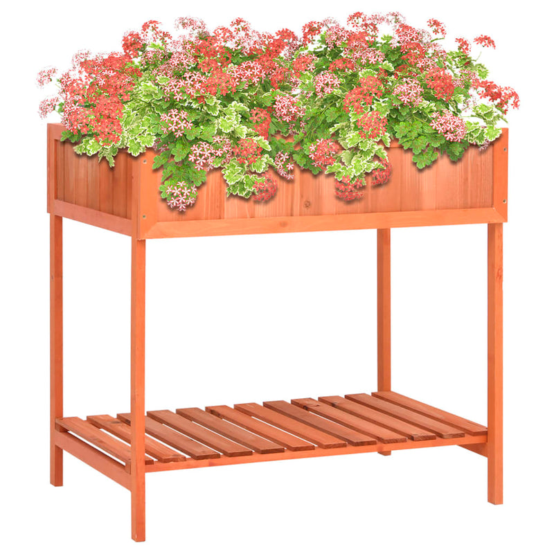 vidaXL Herb Planter 80x60x80 cm Solid Firwood