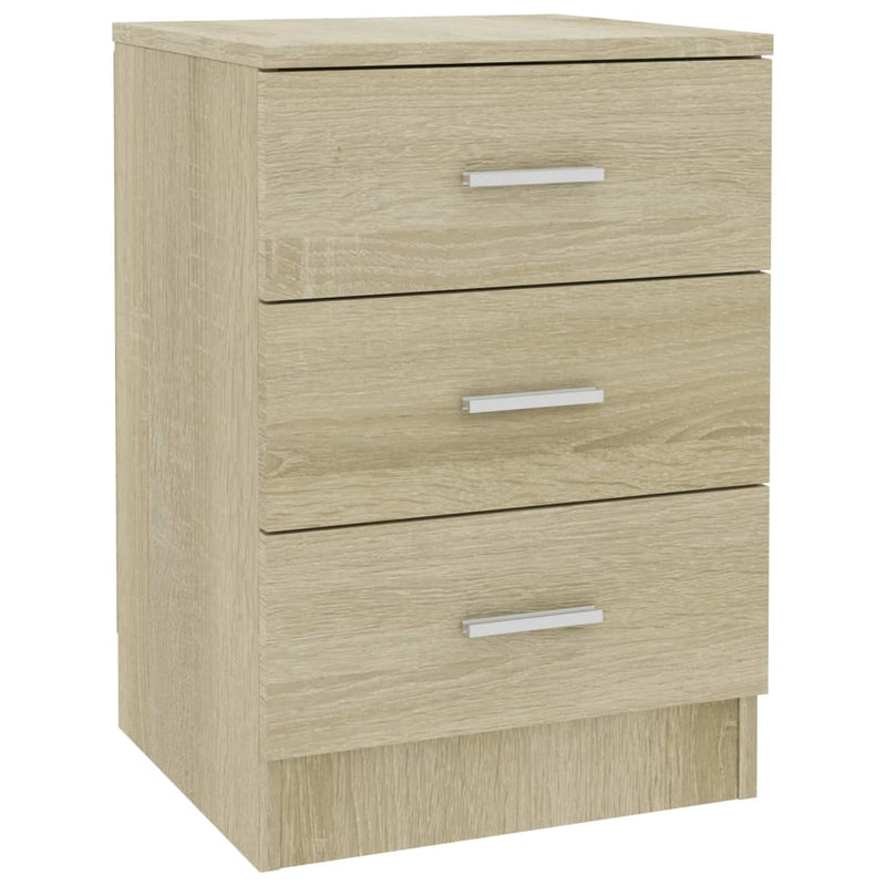 vidaXL Bedside Cabinet Sonoma Oak 38x35x56 cm Engineered Wood