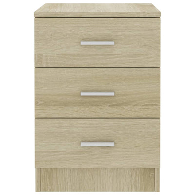 vidaXL Bedside Cabinet Sonoma Oak 38x35x56 cm Engineered Wood
