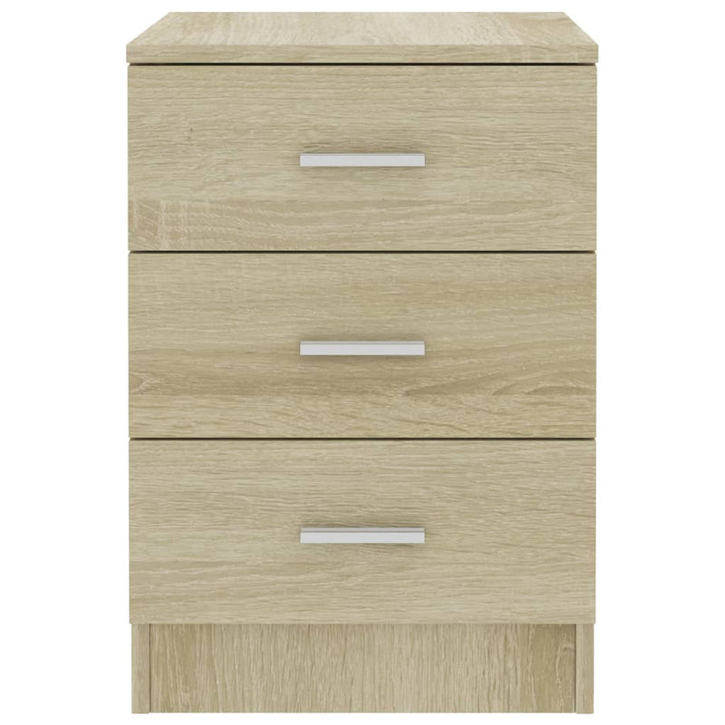 vidaXL Bedside Cabinet Sonoma Oak 38x35x56 cm Engineered Wood