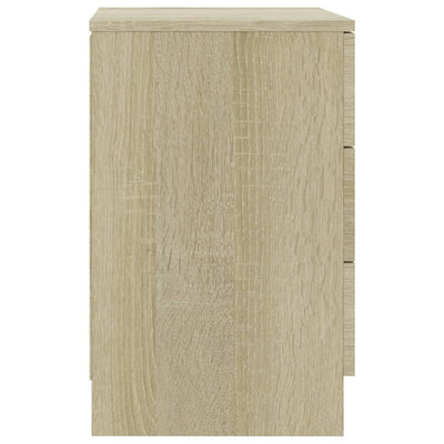 vidaXL Bedside Cabinet Sonoma Oak 38x35x56 cm Engineered Wood