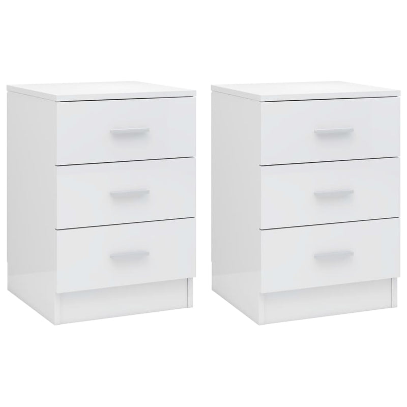 vidaXL Bedside Cabinets 2 pcs Sonoma Oak 38x35x56 cm Engineered Wood