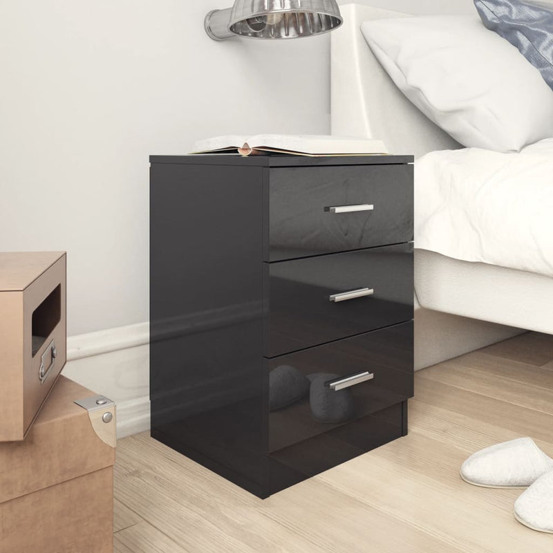 vidaXL Bedside Cabinets 2 pcs Sonoma Oak 38x35x56 cm Engineered Wood