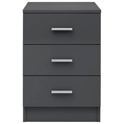 vidaXL Bedside Cabinets 2 pcs Sonoma Oak 38x35x56 cm Engineered Wood