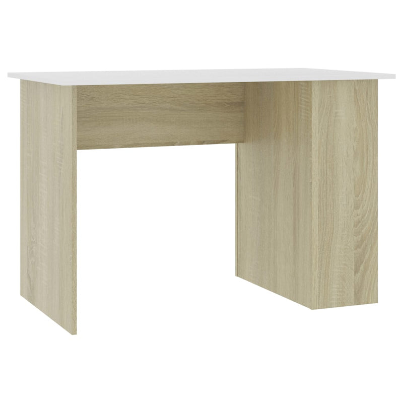 vidaXL Desk Sonoma Oak 110x60x73 cm Engineered Wood
