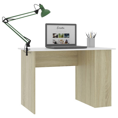 vidaXL Desk Sonoma Oak 110x60x73 cm Engineered Wood