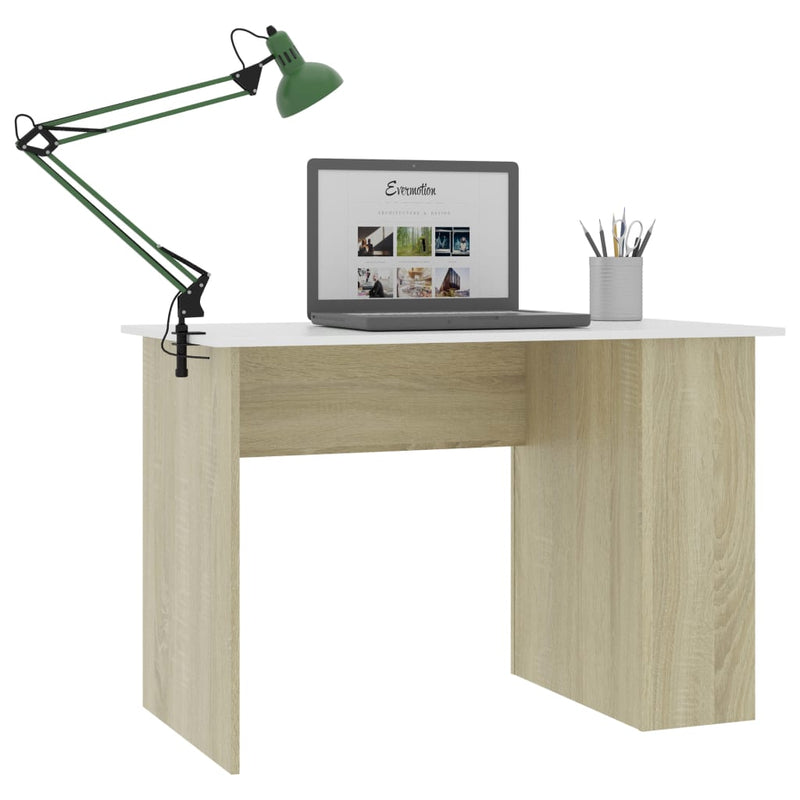 vidaXL Desk Sonoma Oak 110x60x73 cm Engineered Wood