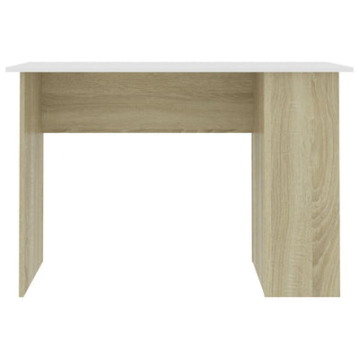 vidaXL Desk Sonoma Oak 110x60x73 cm Engineered Wood
