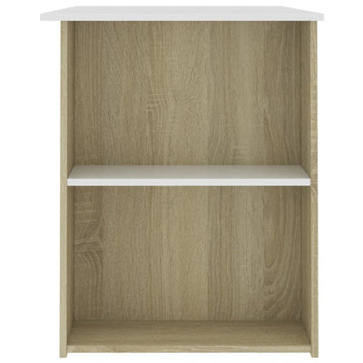 vidaXL Desk Sonoma Oak 110x60x73 cm Engineered Wood