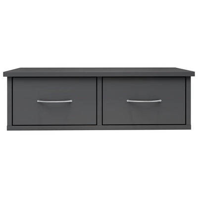 vidaXL Wall-mounted Drawer Shelf Sonoma Oak 60x26x18.5 cm Engineered Wood