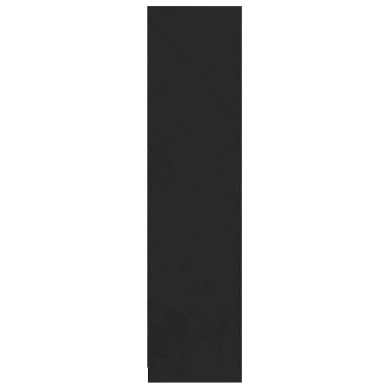 vidaXL Wardrobe Black 100x50x200 cm Engineered Wood