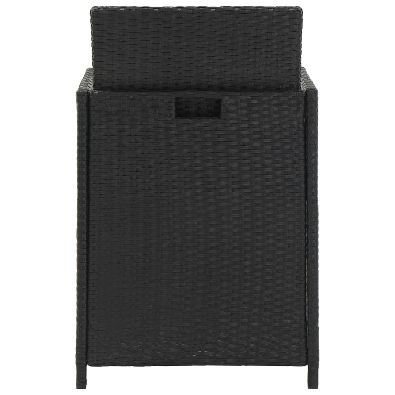 vidaXL 13 Piece Outdoor Dining Set with Cushions Poly Rattan Brown