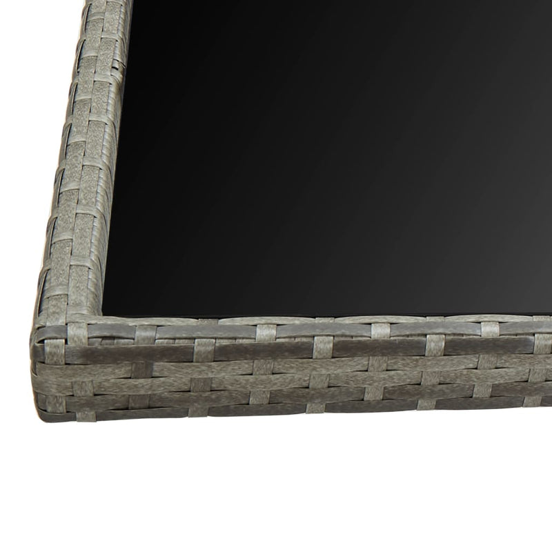 vidaXL 11 Piece Outdoor Dining Set with Cushions Poly Rattan Brown