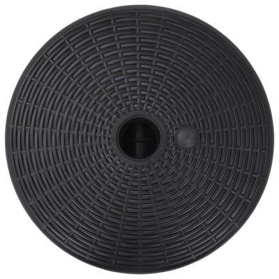 vidaXL Umbrella Base Sand/Water Filled 24 L Black