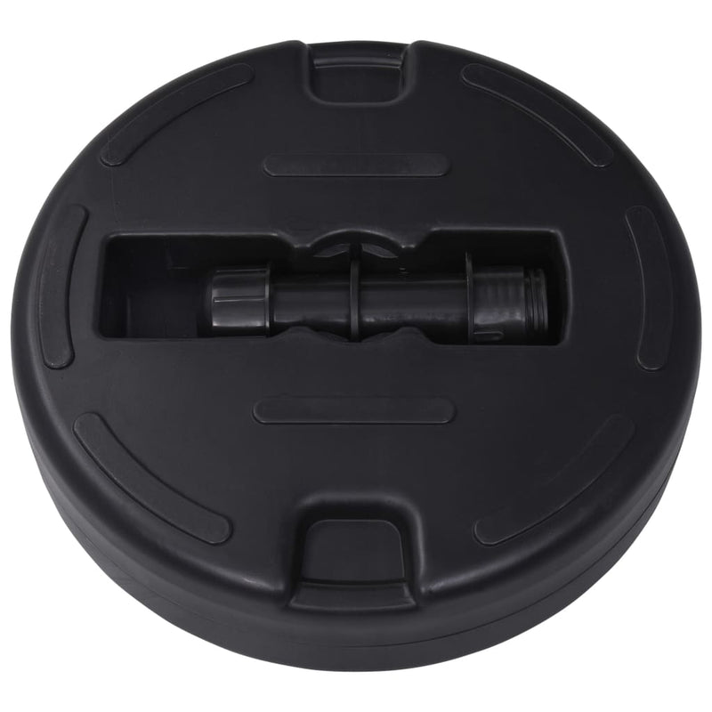 vidaXL Umbrella Base Sand/Water Filled 24 L Black
