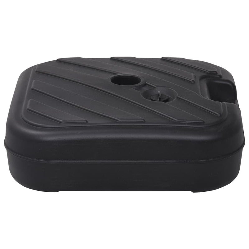 vidaXL Umbrella Base Sand/Water Filled 24 L Black