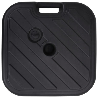 vidaXL Umbrella Base Sand/Water Filled 24 L Black
