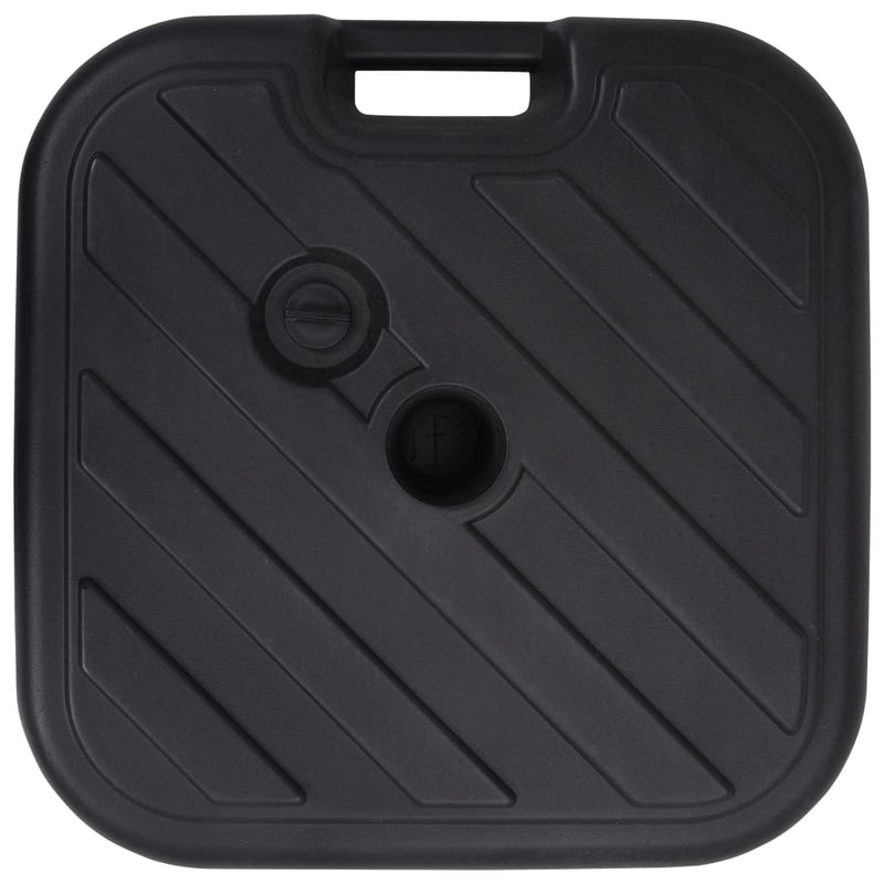 vidaXL Umbrella Base Sand/Water Filled 24 L Black