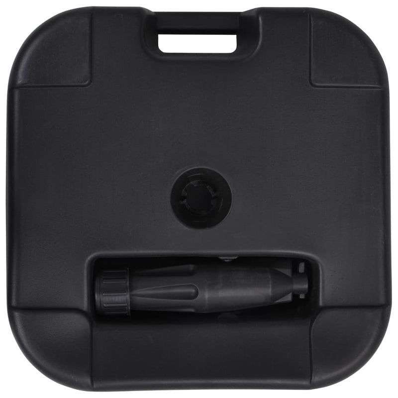 vidaXL Umbrella Base Sand/Water Filled 24 L Black