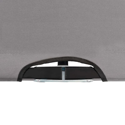 vidaXL Two Person Folding Sun Lounger Black Steel