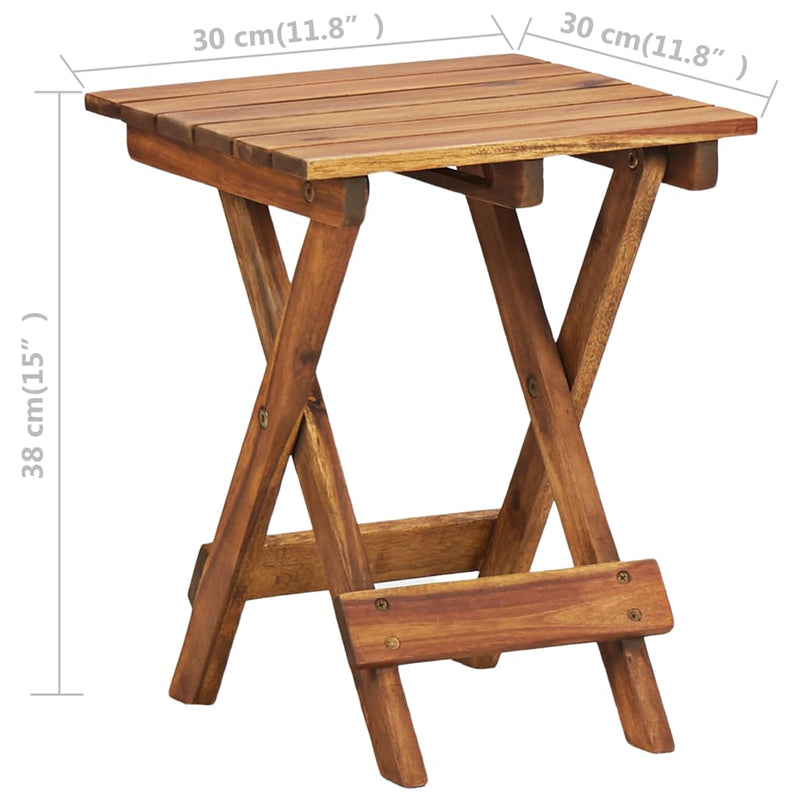 vidaXL Plant Stand 30x30x67 cm Solid Acacia Wood