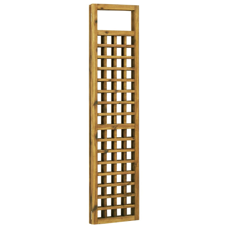 vidaXL 3-Panel Room Divider/Trellis Solid Acacia Wood 120x170 cm