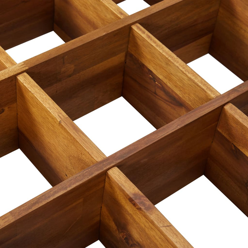 vidaXL Herb Garden Raised Bed Solid Acacia Wood 60x60x15 cm