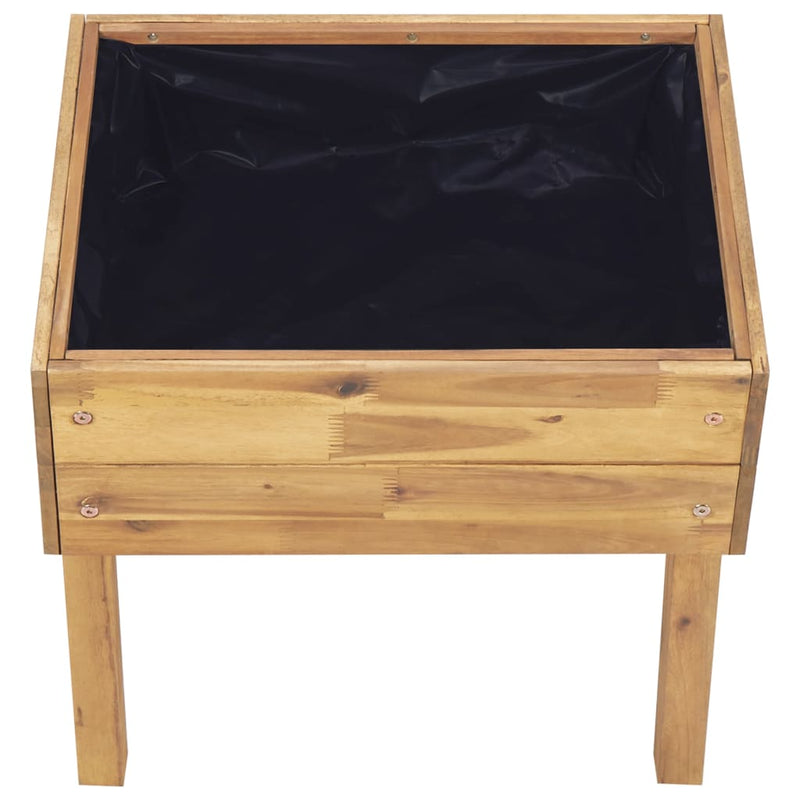 vidaXL Raised Garden Planter 50x40x45 cm Solid Acacia Wood