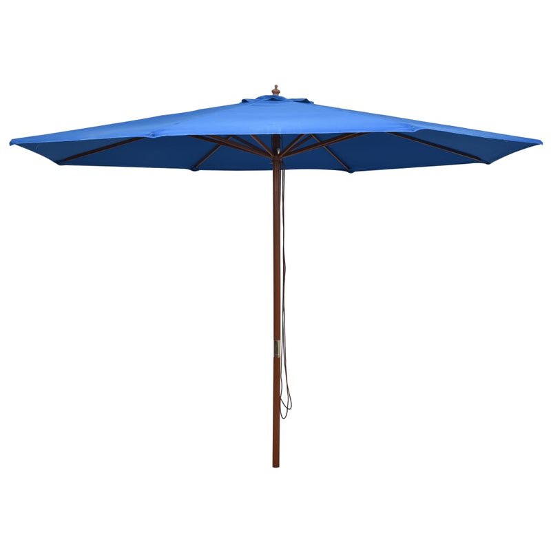 vidaXL Garden Parasol with Wooden Pole 350 cm Anthracite
