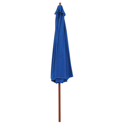 vidaXL Garden Parasol with Wooden Pole 350 cm Anthracite