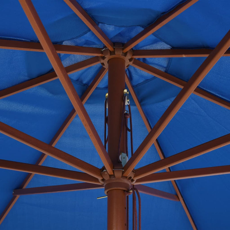 vidaXL Garden Parasol with Wooden Pole 350 cm Anthracite