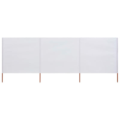 vidaXL 3-panel Wind Screen Fabric 400x80 cm Anthracite