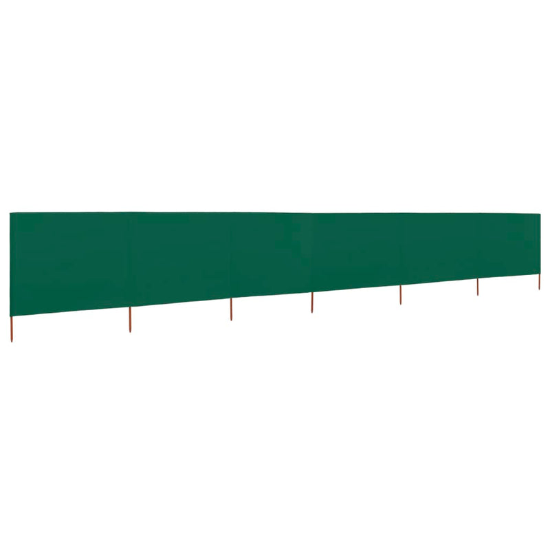 vidaXL 6-panel Wind Screen Fabric 800x160 cm Green