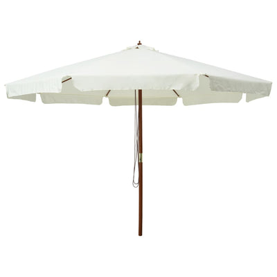 vidaXL Garden Parasol with Wooden Pole 330 cm Anthracite