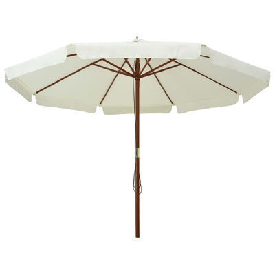 vidaXL Garden Parasol with Wooden Pole 330 cm Anthracite